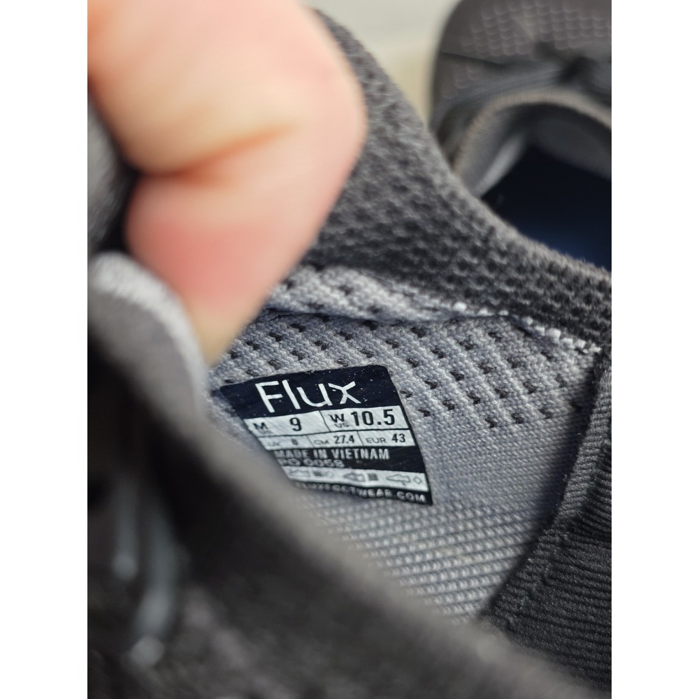 Flux Adapt Runner Shoes Mens Size 9 Black Knit Zero Drop Minimalist Sneakers - Picture 12 of 12